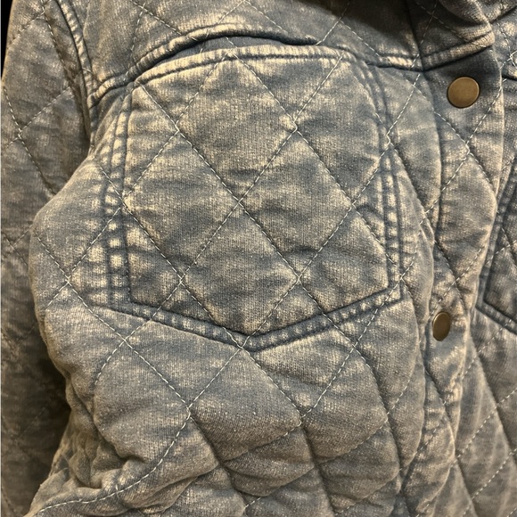 SOLD Jane +Delancey Quilted Blue Jacket (M) - Picture 3 of 5